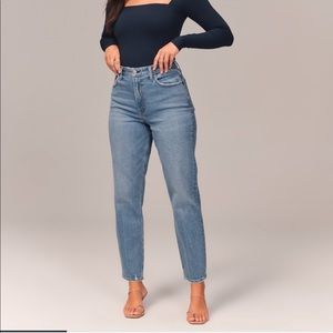 Abercrombie curve love high rise mom jeans